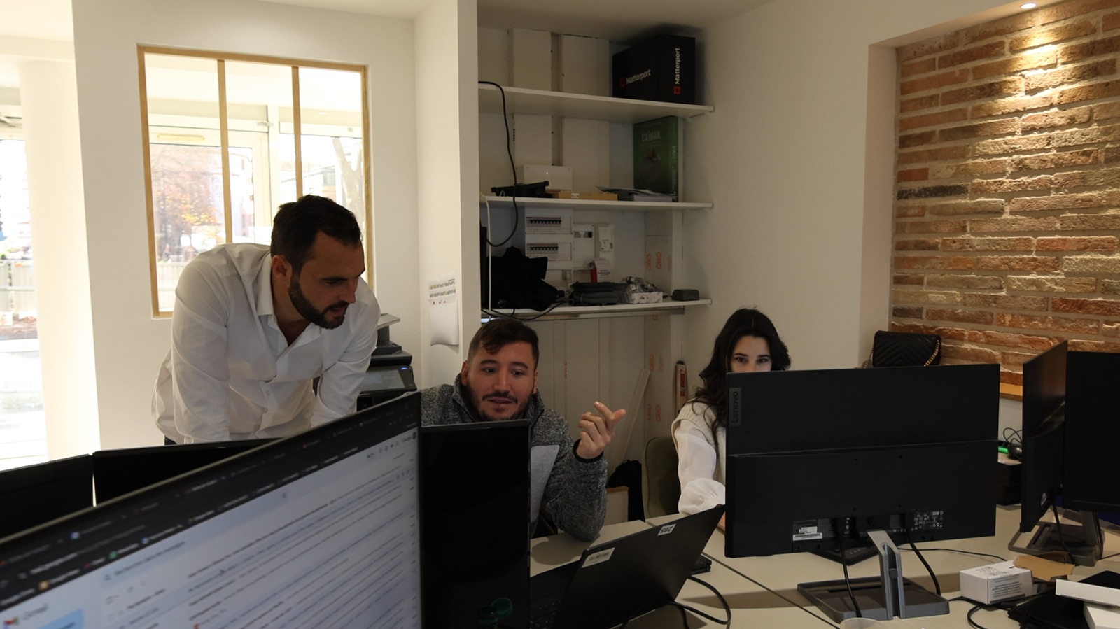 L'équipe au travail